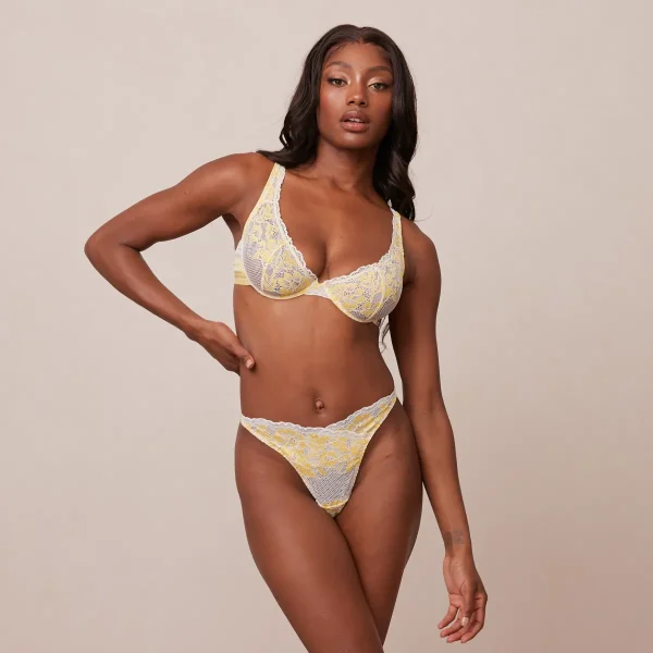 Lounge Underwear Luxe Balcony Soutien-Gorge - Citron Jaune Citron Sale