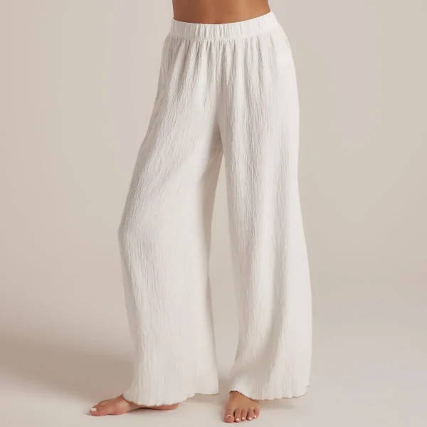 Lounge Underwear Pantalon de Pyjama Crinkle - Blanc Cheap