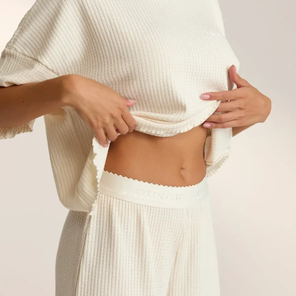 Lounge Underwear Pantalon de Pyjama Soft Waffle - Cream Crème Store