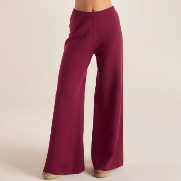 Lounge Underwear Pantalon en Maille avec Logo - Bordeaux Store