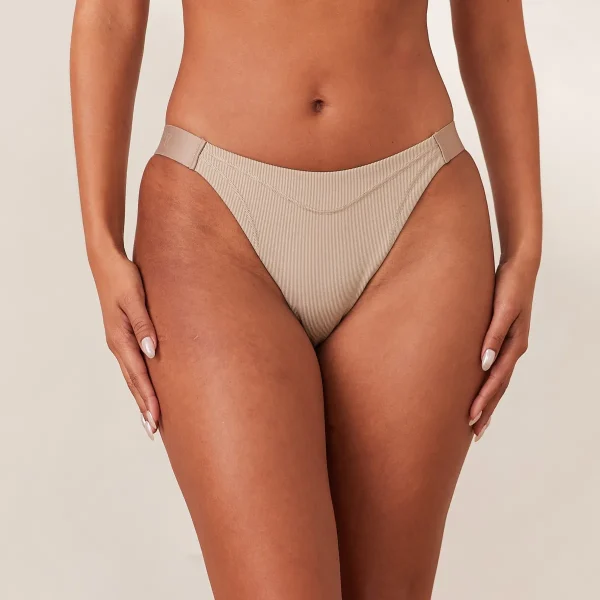 Lounge Underwear Ribbed Mindful Culotte - Beige Store