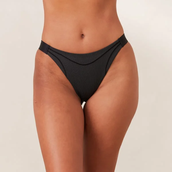 Lounge Underwear Ribbed Mindful Culotte - Noir Cheap