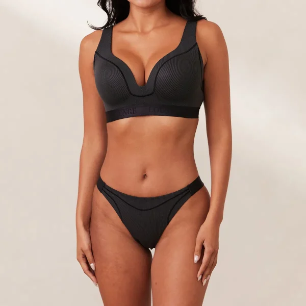 Lounge Underwear Ribbed Mindful Soutien-Gorge - Noir Online