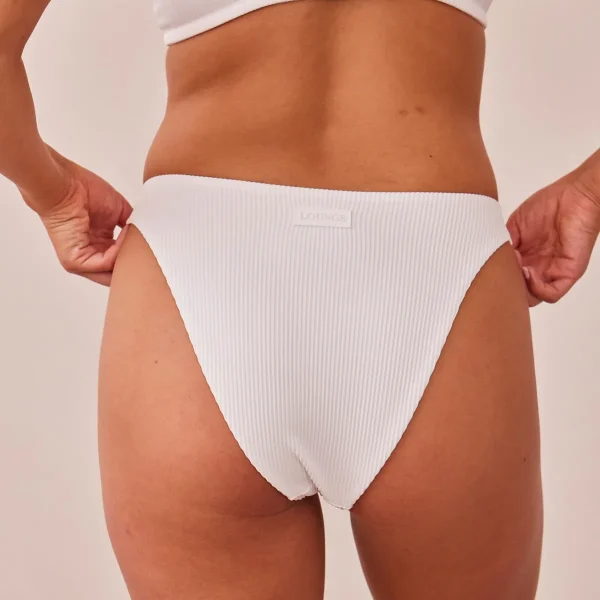 Lounge Underwear Ribbed Triangle Culotte - Blanc Fashion