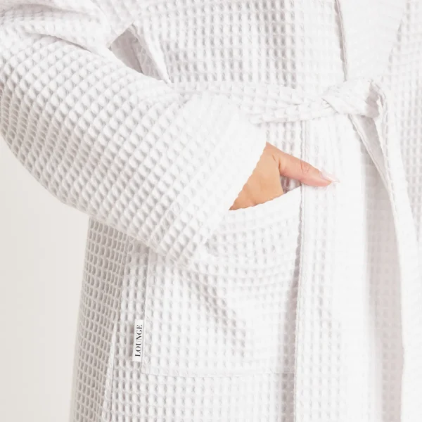 Lounge Underwear Robe de Chambre Waffle - Blanc Best