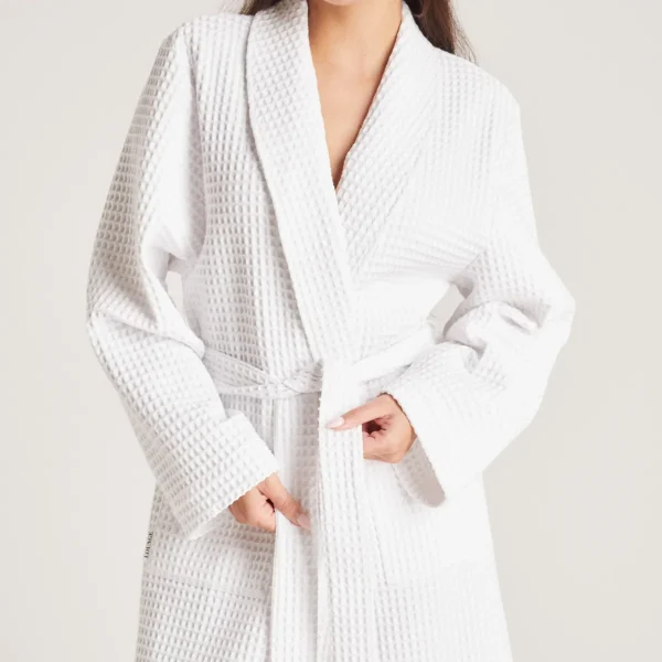 Lounge Underwear Robe de Chambre Waffle - Blanc Best