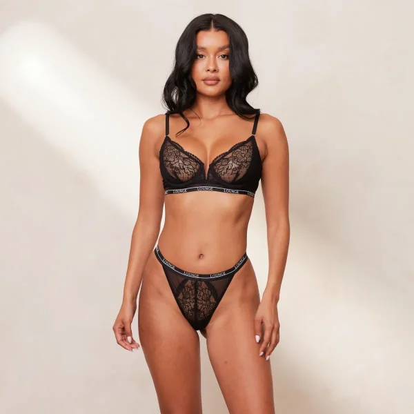 Lounge Underwear Royal Balcony Soutien-Gorge - Noir Flash Sale