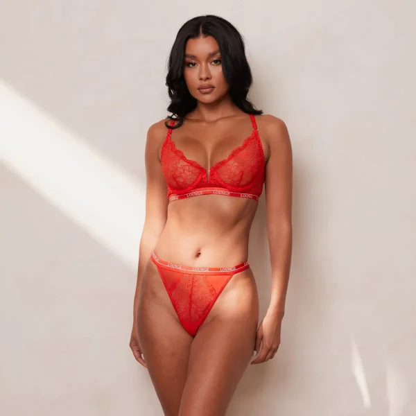 Lounge Underwear Royal Balcony Soutien-Gorge - Rouge Cheap