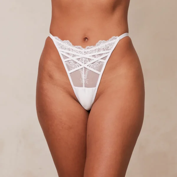 Lounge Underwear Seduce String - Blanc Sale