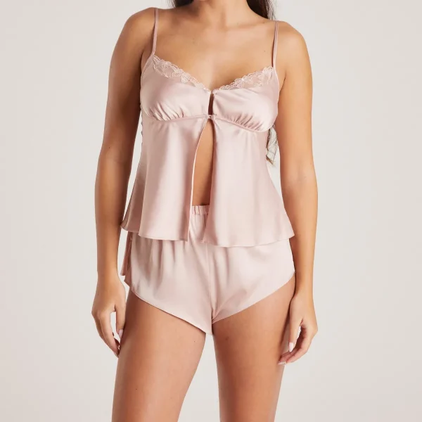 Lounge Underwear Short de Pyjama Mini Satiné - Rose Clair Store