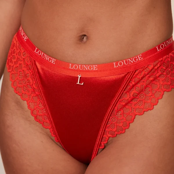 Lounge Underwear Silk String - Rouge Cheap