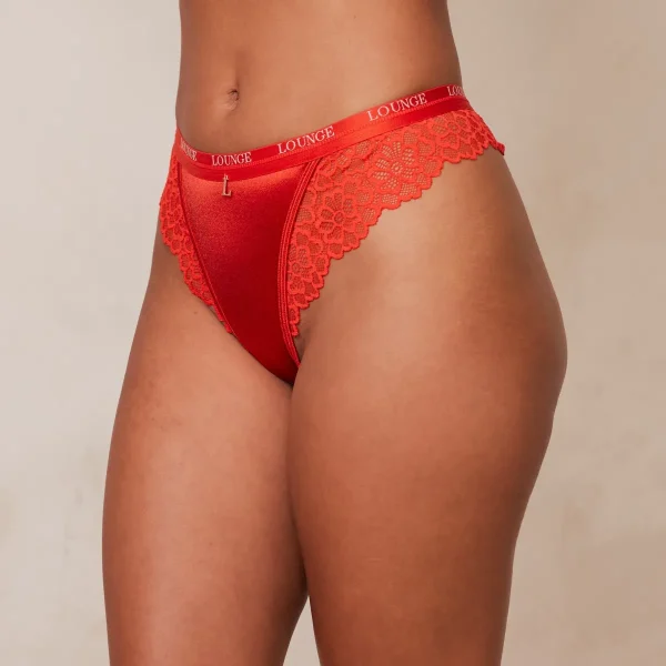 Lounge Underwear Silk String - Rouge Cheap