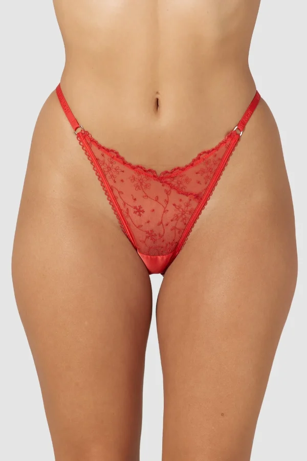 Lounge Underwear Slinky Culotte Ouverte à l’Arrière - Rouge Online