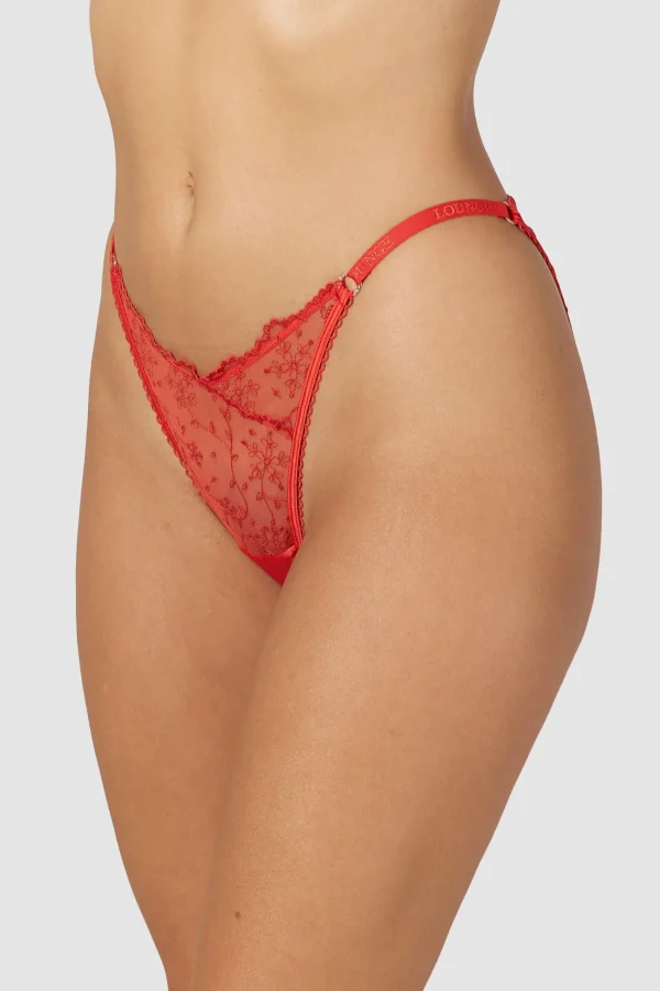 Lounge Underwear Slinky Culotte Ouverte à l’Arrière - Rouge Online