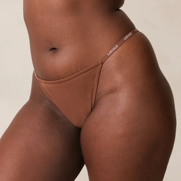 Lounge Underwear Smooth Classic String - Noisette Discount