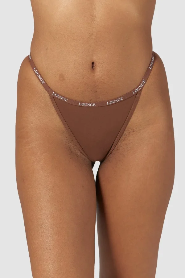 Lounge Underwear Smooth String - Chestnut Noisette Outlet