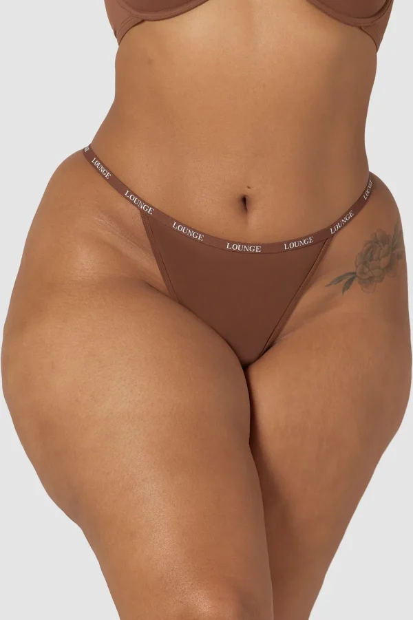 Lounge Underwear Smooth String - Chestnut Noisette Outlet