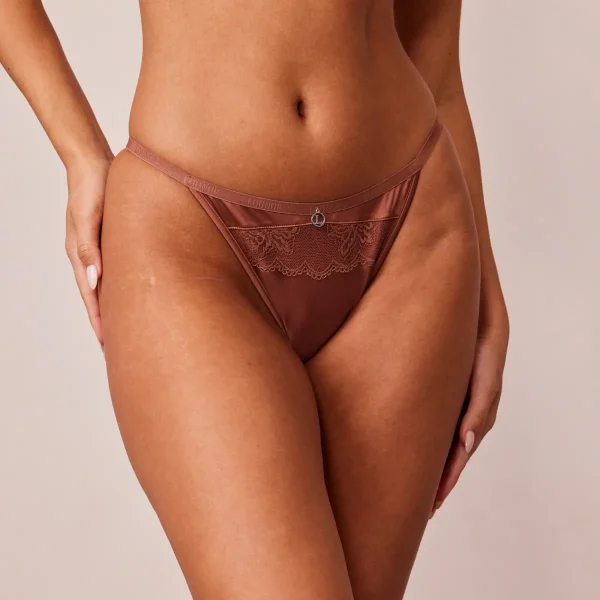 Lounge Underwear Soft Satin Culotte - Moka Flash Sale