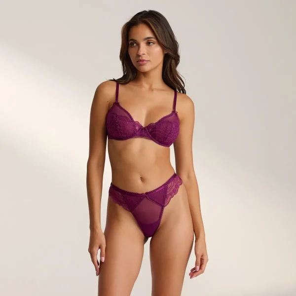 Lounge Underwear Soutien-gorge Confess Balcony - Prune Best