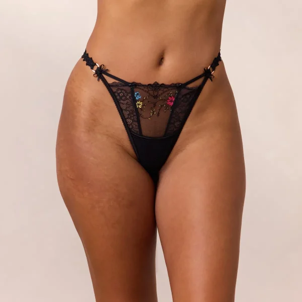 Lounge Underwear String Blair - Noir Fashion