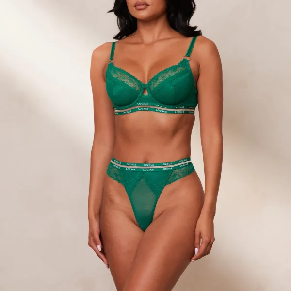 Lounge Underwear Vogue Balcony Soutien-Gorge - Émeraude Flash Sale