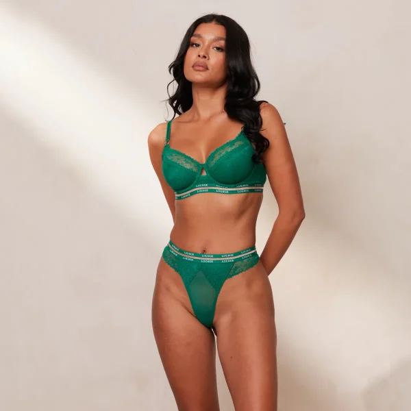 Lounge Underwear Vogue Balcony Soutien-Gorge - Émeraude Flash Sale