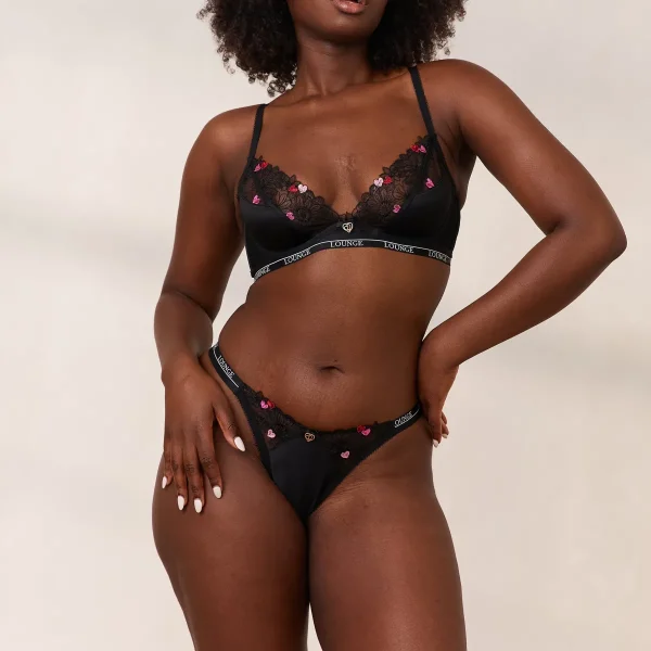 Lounge Underwear Zalia Plunge Soutien-Gorge - Noir Sale